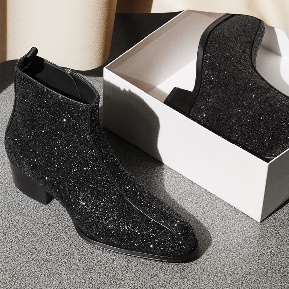 giuseppe zanotti glitter boots